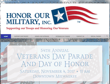 Tablet Screenshot of honorourmilitary.us